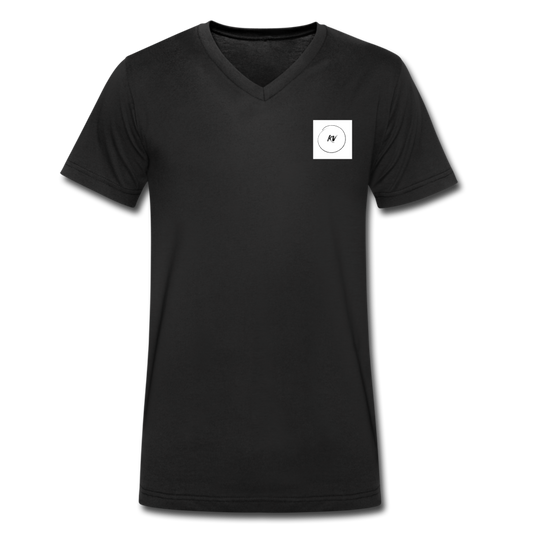 Men's Organic V-Neck T-Shirt - black