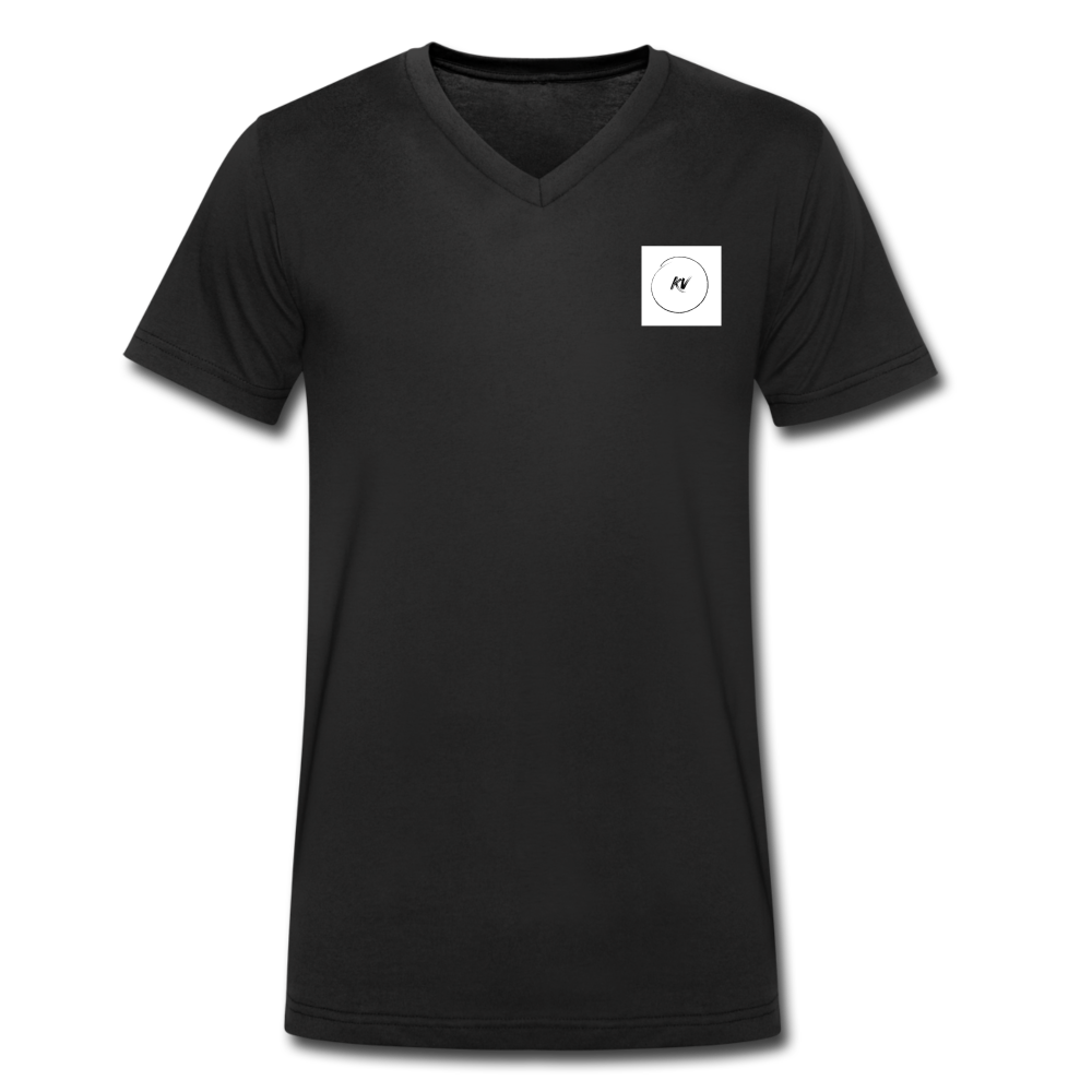 Men's Organic V-Neck T-Shirt - black